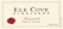 Elk Cove Roosevelt Pinot Noir 2003 Front Label
