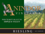 Anindor Vineyards Riesling 2009  Front Label