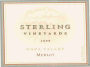 Sterling Merlot 1999  Front Label