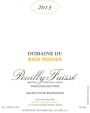 Duboeuf Pouilly-Fuisse Domaine du Bois Rosier 2013 Front Label