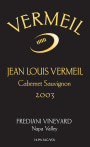 Vermeil Wines Frediani Vineyard Cabernet Sauvignon 2003  Front Label