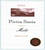 Pietra Santa Merlot 2004 Front Label