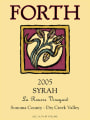 Forth Vineyards La Rousse Vineyard Syrah 2005  Front Label