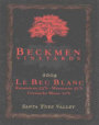 Beckmen Le Bec Blanc 2004 Front Label