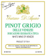Gaetano D'Aquino Delle Venezie Pinot Grigio 2012  Front Label