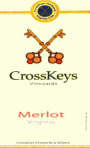 CrossKeys Vineyards Merlot 2014 Front Label