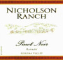 Nicholson Ranch Estate Pinot Noir 2014 Front Label