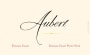 Aubert Sonoma Coast Pinot Noir 2010 Front Label