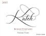 Kutch Wines Bohan Vineyard Pinot Noir 2015 Front Label