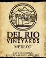 Del Rio Vineyards Merlot 2014 Front Label