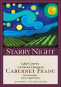 Starry Night Winery La Sierra Vineyard Cabernet Franc 2012 Front Label