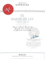 Baron de Ley Varietales Garnacha 2013  Front Label