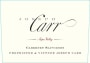 Joseph Carr Napa Valley Cabernet Sauvignon 2009  Front Label
