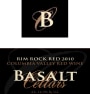 Basalt Cellars Rim Rock Red 2010 Front Label