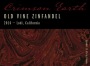 Crimson Earth Old Vine Zinfandel 2016 Front Label