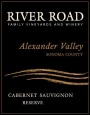 River Road Vineyards Reserve Cabernet Sauvignon 2016  Front Label