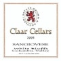 Claar Cellars White Bluffs Vineyard Sangiovese 2003 Front Label