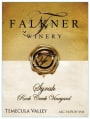 Falkner Winery Rock Creek Vineyard Syrah 2014 Front Label
