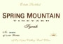 Spring Mountain Vineyard Syrah 2006  Front Label