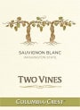 Two Vines Sauvignon Blanc 2015  Front Label