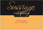 Fattoria Casabianca Toscana Sussingo 2016  Front Label
