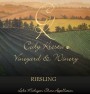 Cody Kresta Vineyard and Winery Riesling 2014 Front Label
