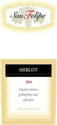 Bodega La Rural San Felipe Merlot, 2004  Front Label