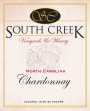 South Creek Winery Chardonnay 2013 Front Label
