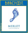 Barefoot Merlot 2016 Front Label