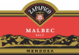 Zapapico Malbec 2017 Front Label