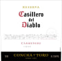 Casillero del Diablo Reserva Carmenere 2020  Front Label