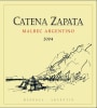 Catena Zapata Argentino Vineyard Malbec 2004  Front Label