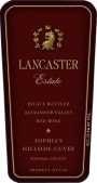 Lancaster Sophia's Hillside Cuvee 2017  Front Label