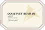 Courtney Benham  2015  Front Label