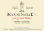 Domaine Santa Duc Cotes du Rhone Les Quatre Terres 2025 Front Label