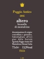 Poggio Antico Brunello di Montalcino Altero 2005  Front Label