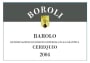 Boroli Barolo Cerequio (1.5 Liter Magnum) 2004  Front Label