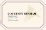Courtney Benham Handcrafted Chardonnay 2016  Front Label