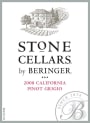 Beringer Stone Cellars Pinot Grigio 2008  Front Label