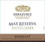 Errazuriz Max Reserva Merlot 2005  Front Label