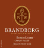 Brandborg Cellars Bench Lands Pinot Noir 2016  Front Label