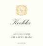 Koehler Winery Grenache Blanc 2017  Front Label