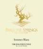 Paradise Springs Winery Sommet Blanc 2014  Front Label