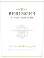 Beringer Rancho Del Oso Cabernet Sauvignon 2007  Front Label