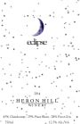 Heron Hill Winery Eclipse White 2014 Front Label