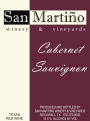 San Martino Winery & Vineyards Cabernet Sauvignon 2010 Front Label