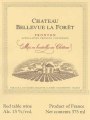 Chateau Bellevue La Foret Fronton 2008  Front Label