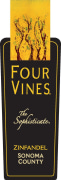 Four Vines The Sophisticate Zinfandel 2007  Front Label