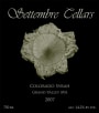 Settembre Cellars Syrah 2007 Front Label
