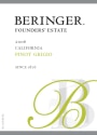 Beringer Founders' Estate Pinot Grigio 2006  Front Label